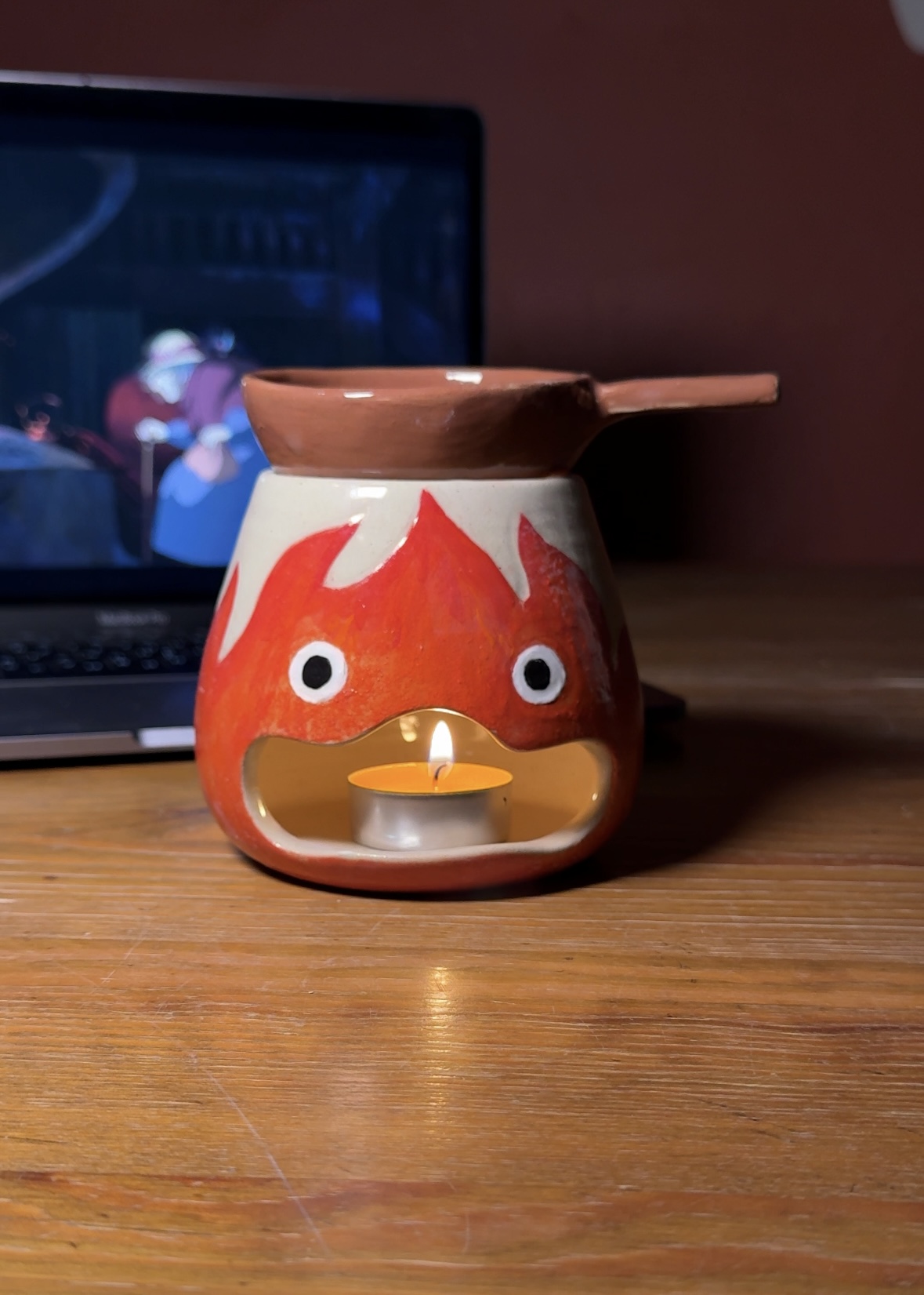 Подсвечник Кальцифер (круг+лепка) 13+ фото 2